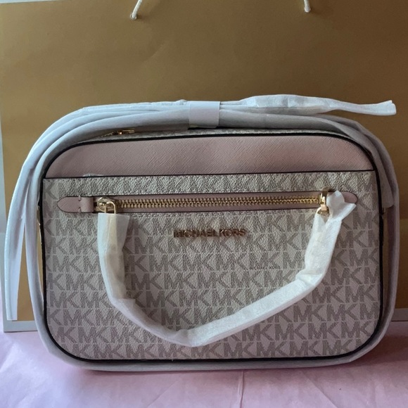 ✈️🌸✈️ MICHAEL KORS JET SET LARGE CROSSBODY ✈️🌸✈️NWT - Picture 10 of 16